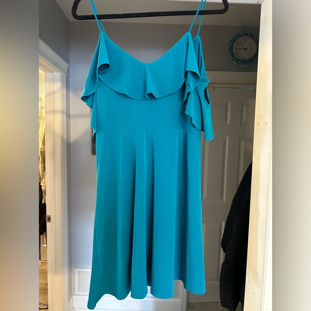 Express size L teal dress